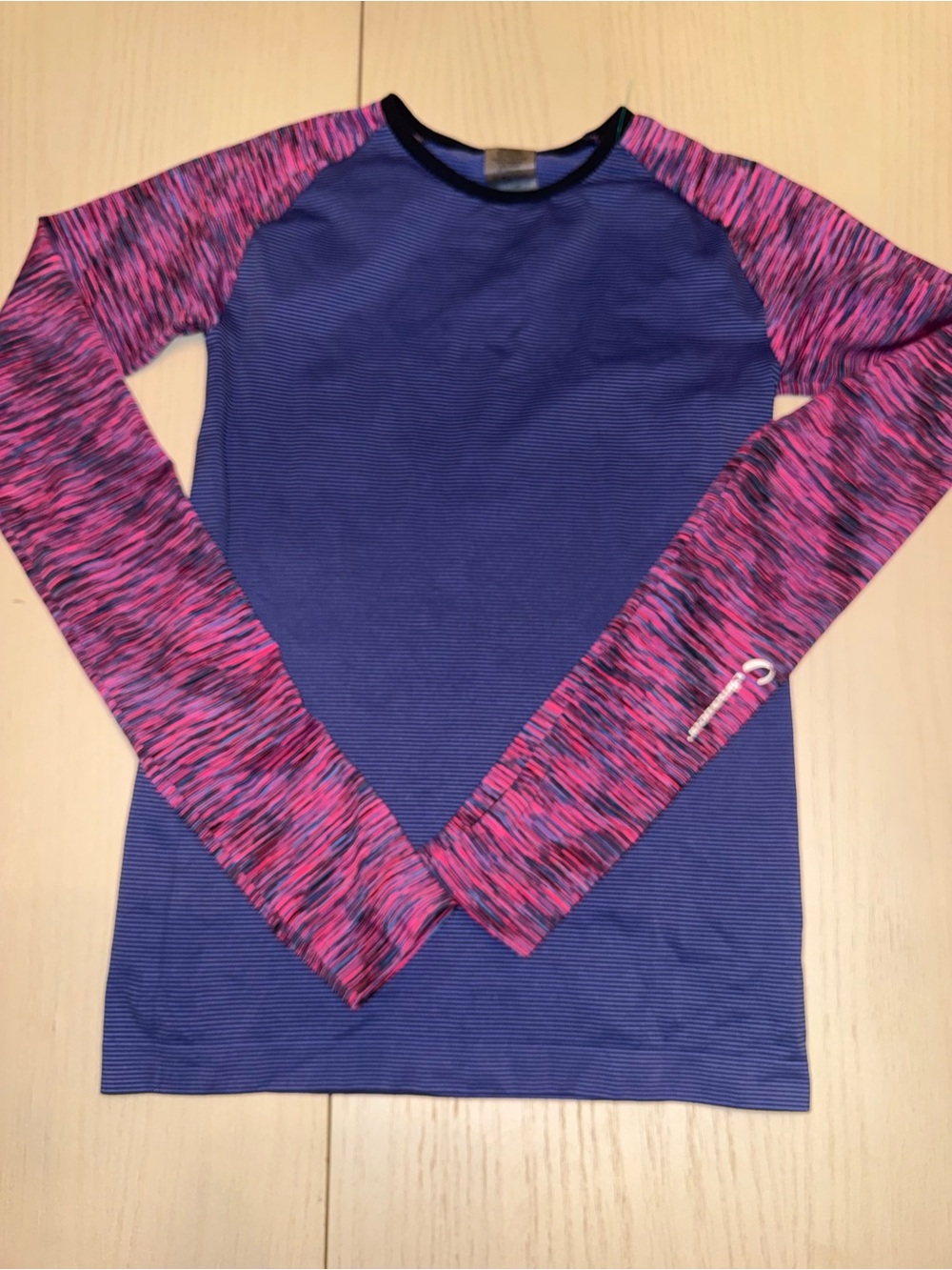 Women Climawear Muse Second Skin Blue pink Athletic Top medium